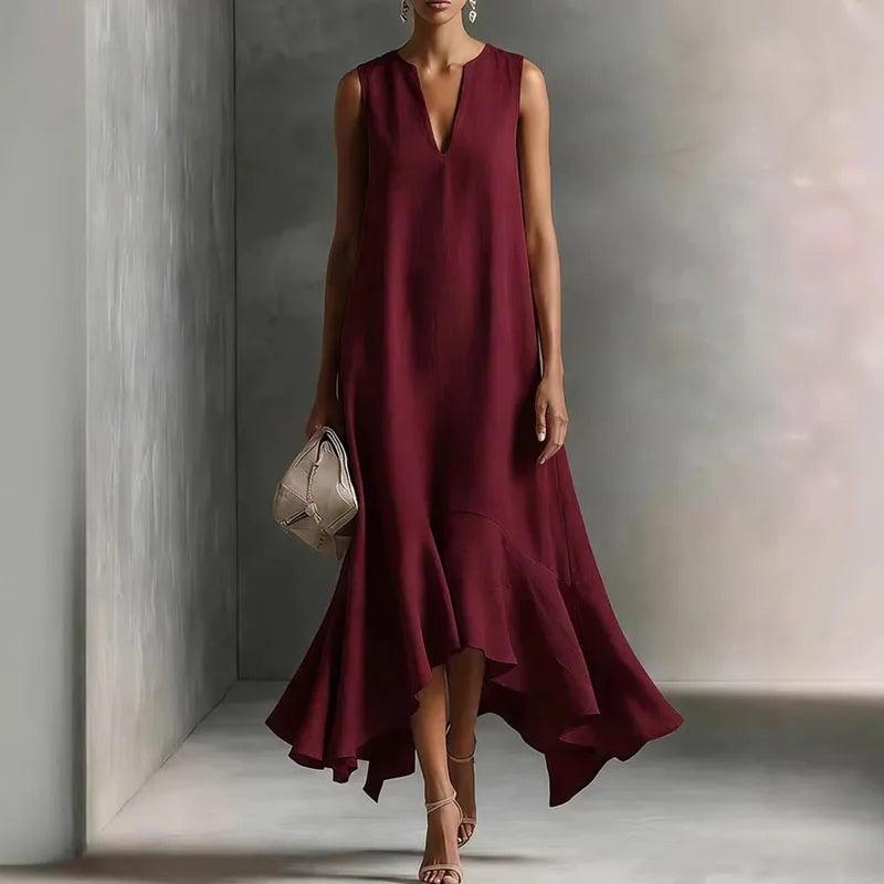 Andrea | V Neck Flowy Sundress