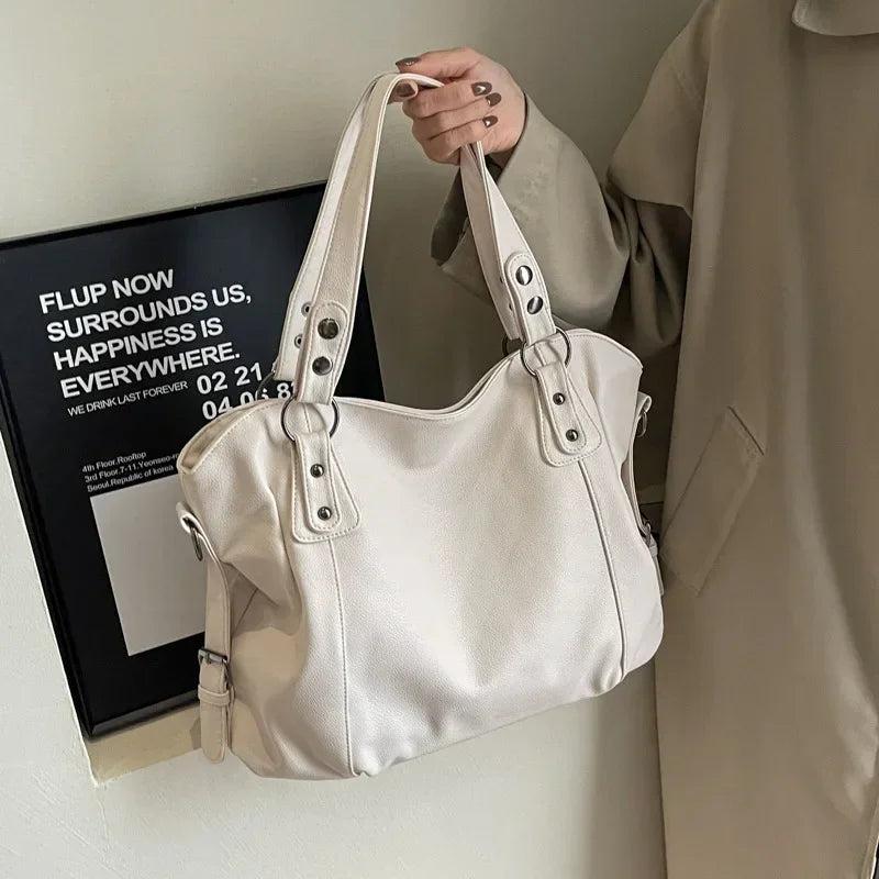 Demi | Large soft leather bag
