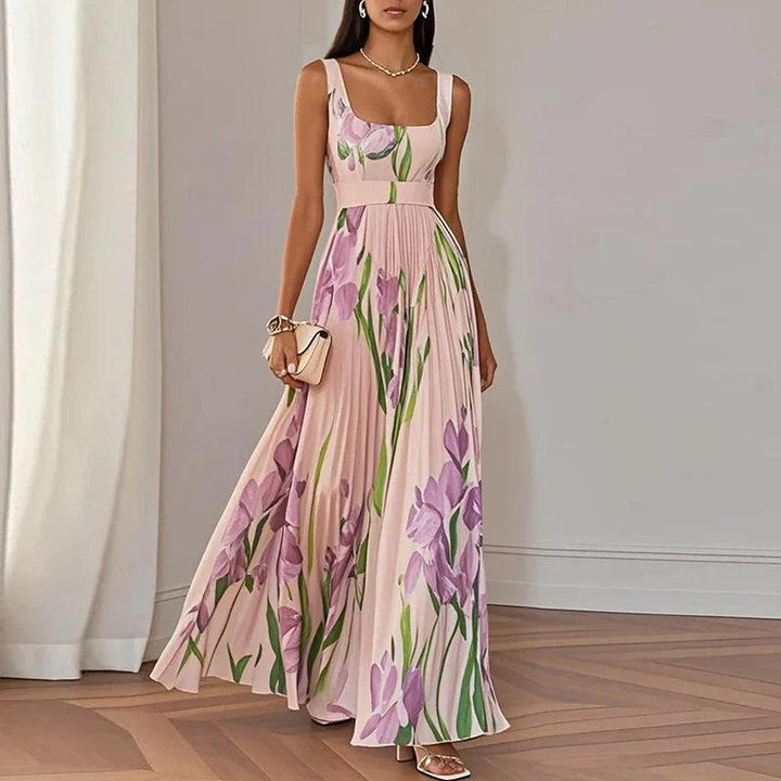 Bethany | A-Line Maxi Dress – Floral Print Women