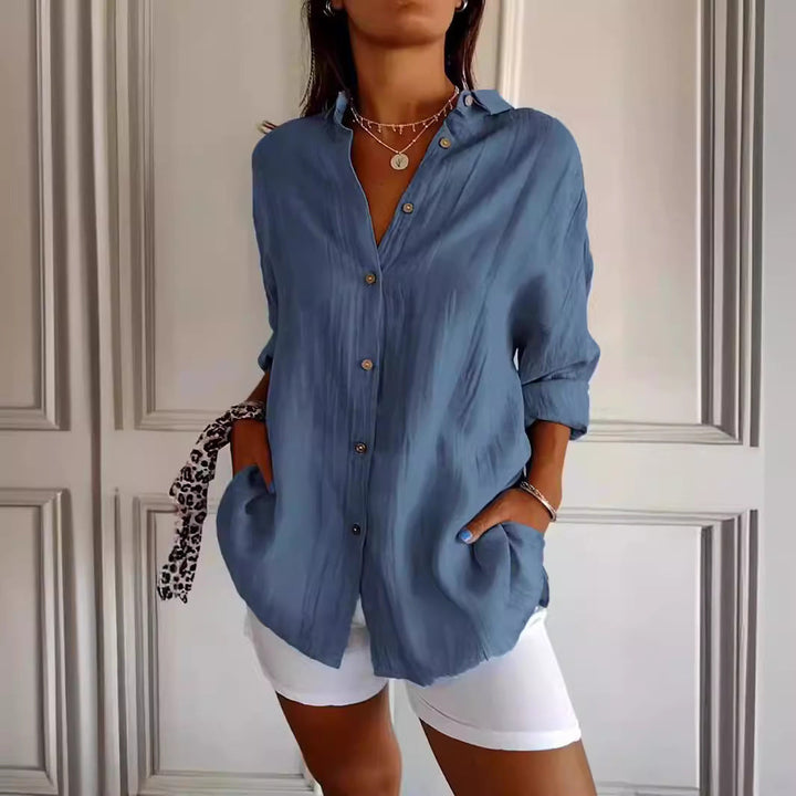Adrianna | Amoretti Verona Pleated Shirt