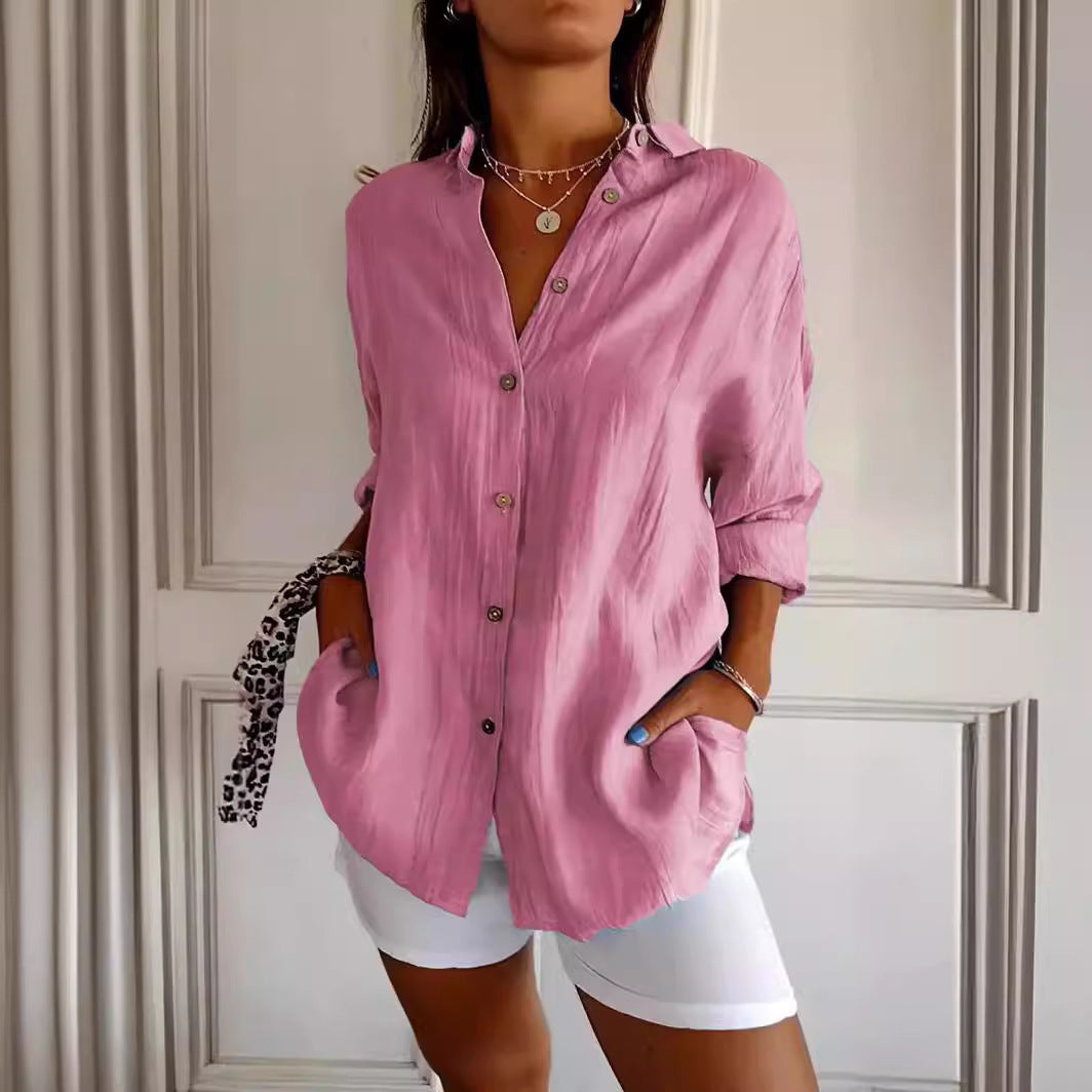 Adrianna | Amoretti Verona Pleated Shirt