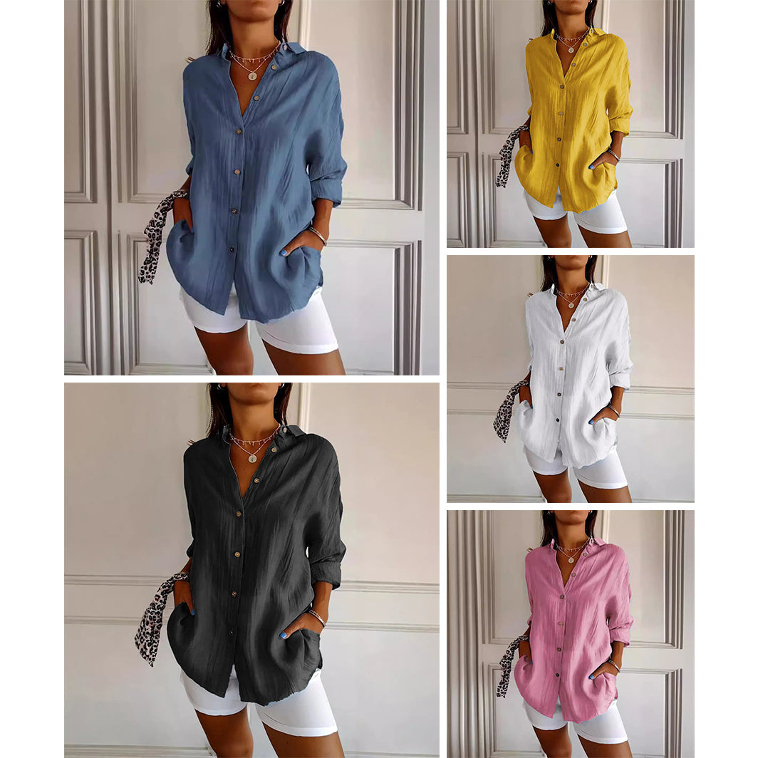 Adrianna | Amoretti Verona Pleated Shirt