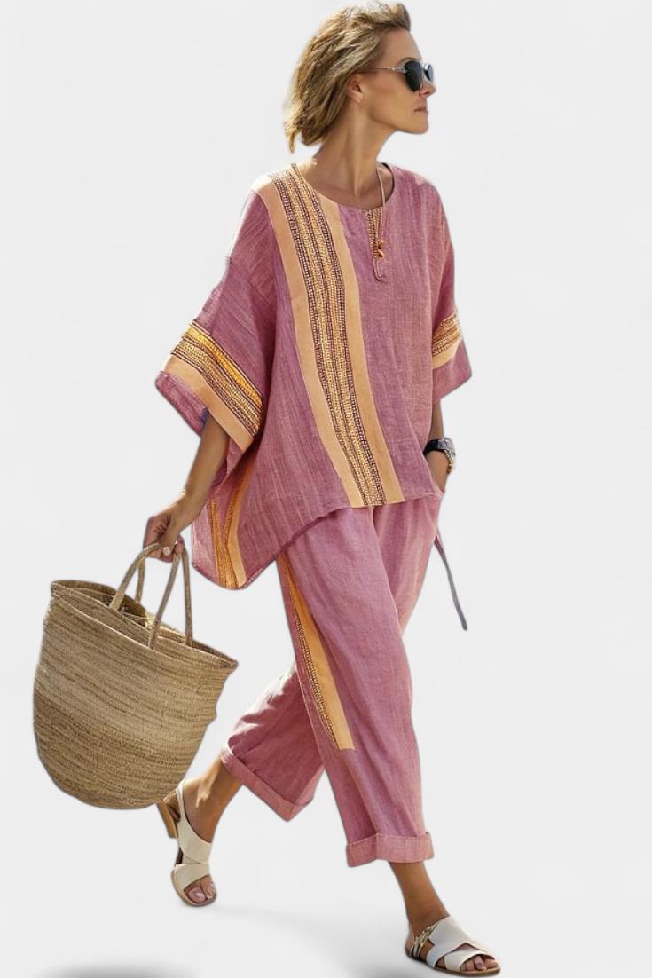 Luna | Chic Oversized Lavender Loungewear Two Piece Set
