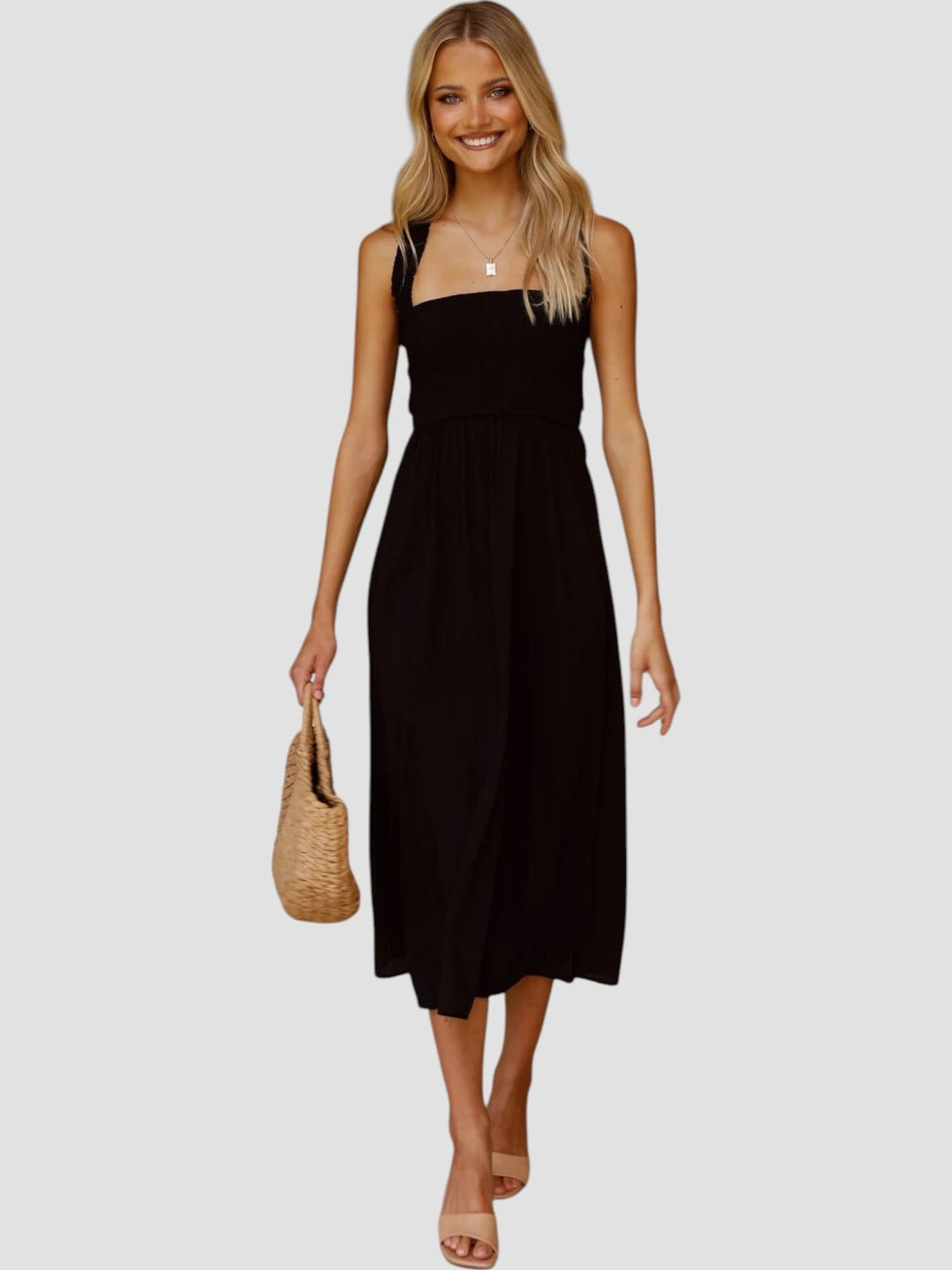 Lark | Smocked Bodice Midi Dress
