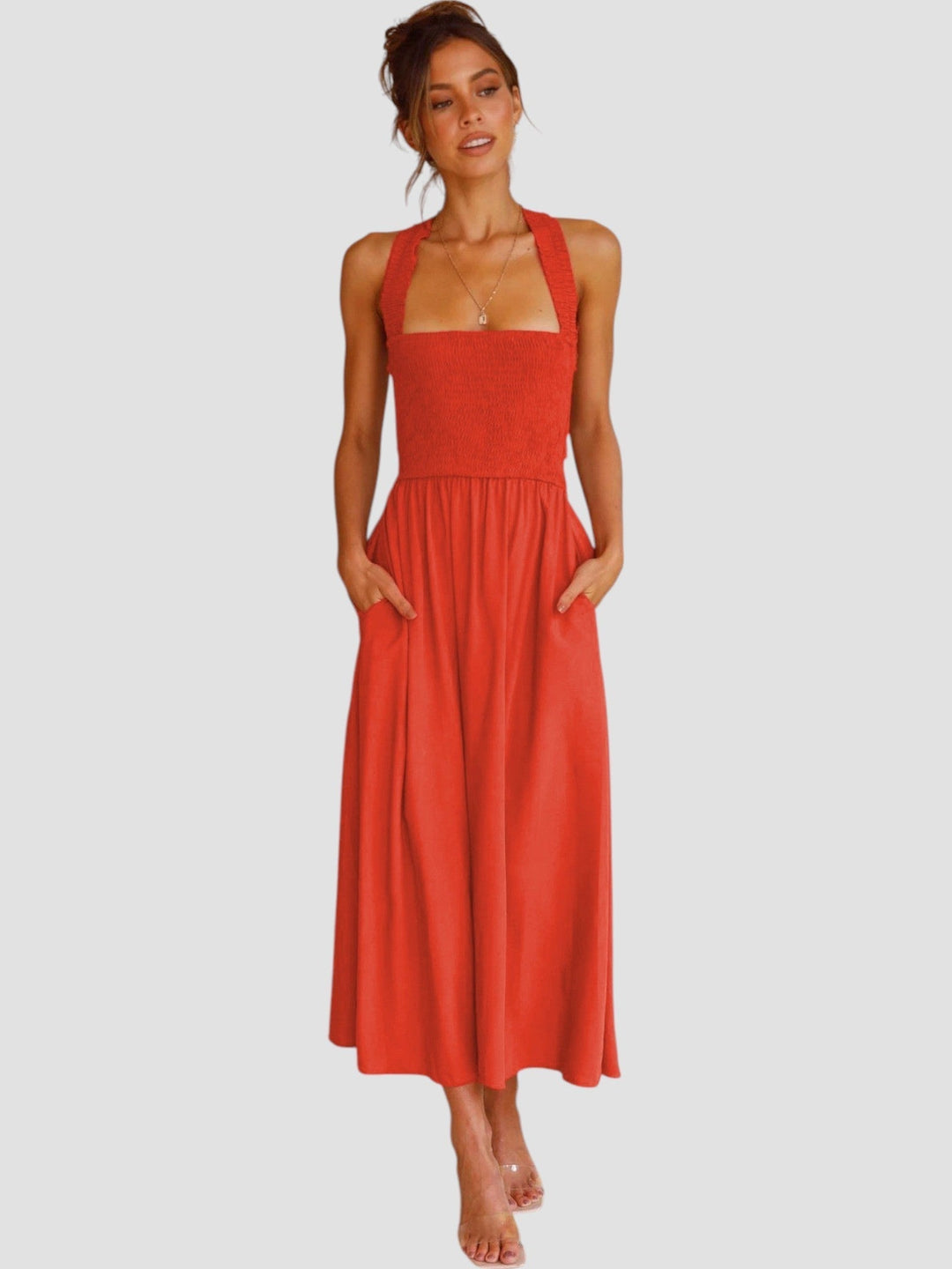 Lark | Smocked Bodice Midi Dress