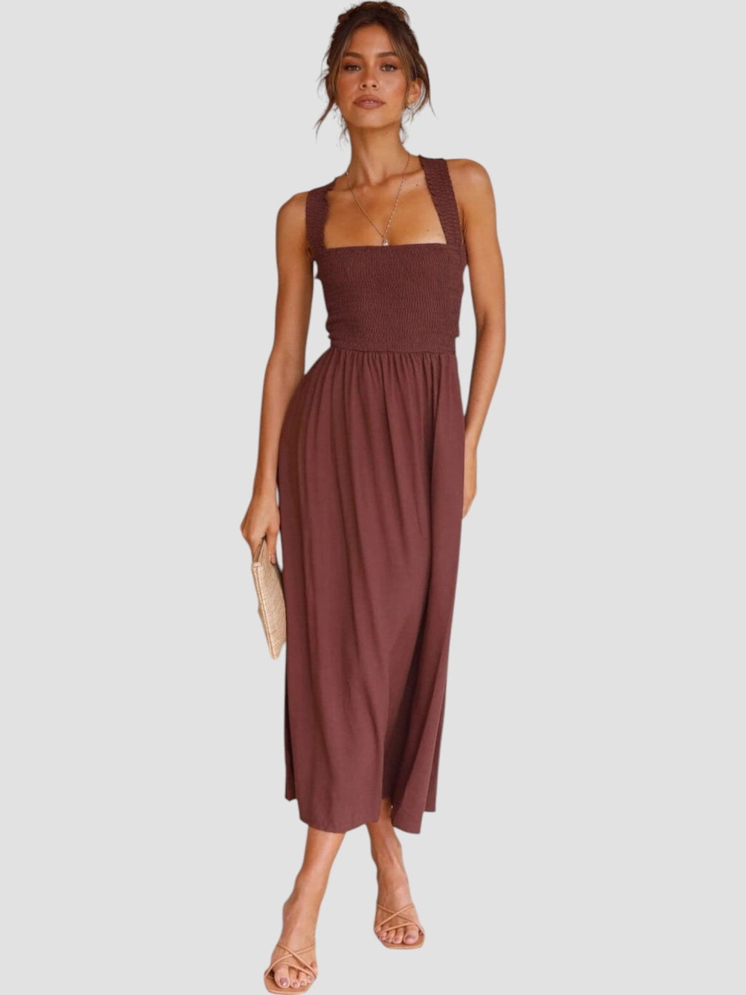 Lark | Smocked Bodice Midi Dress