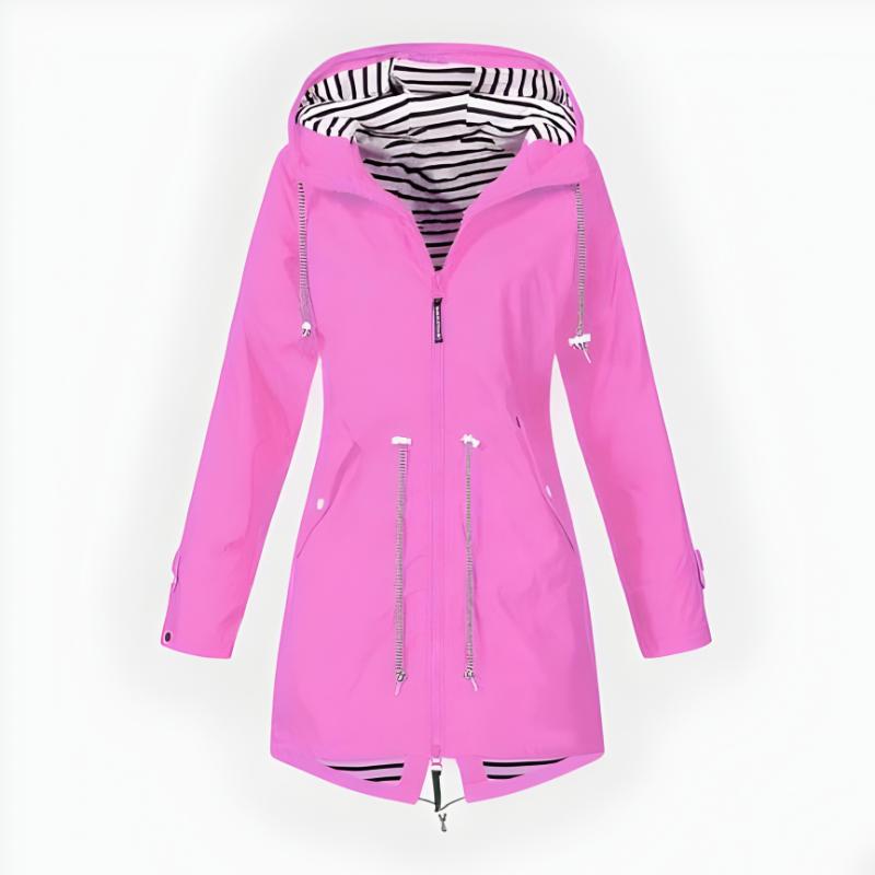 Greer | Women’s Stylish Long Rain Jacket