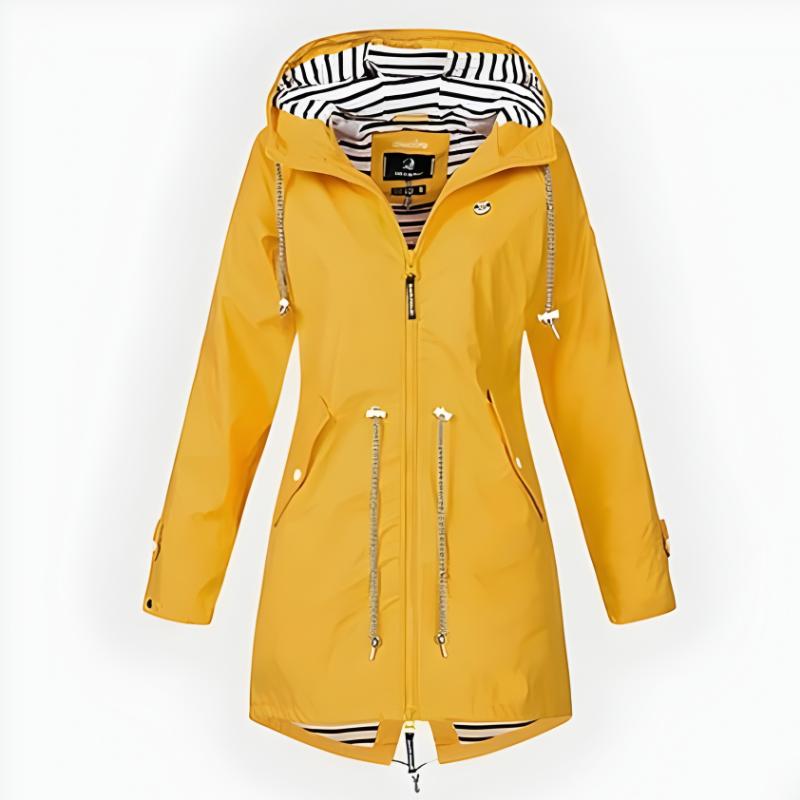 Greer | Women’s Stylish Long Rain Jacket