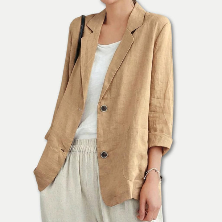 Blakely | Relaxed Fit Linen-Blend Blazer for Effortless Summer Layering