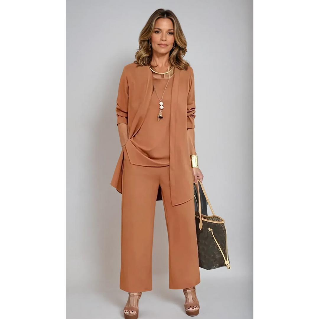 Evelyn | Stylish Three-Piece Pant Set for Women