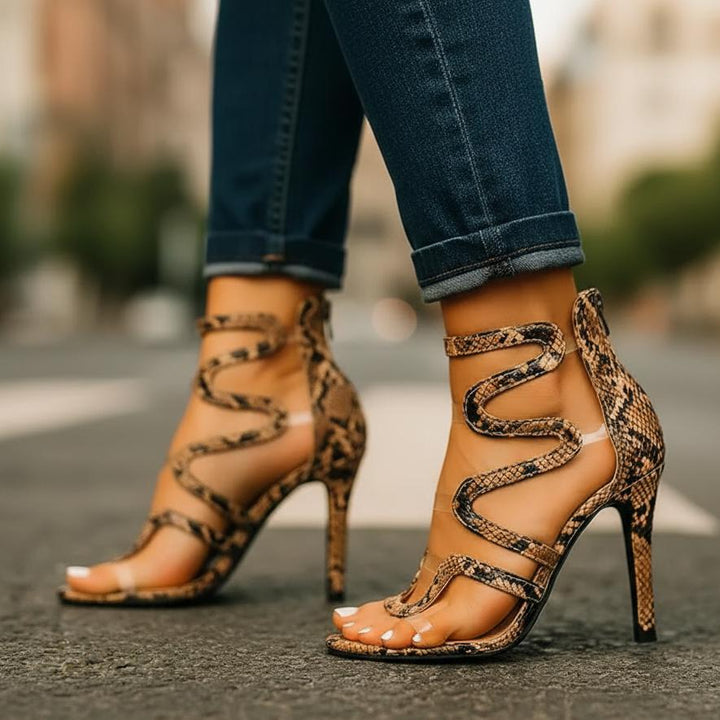 Katy | Women’s Vintage-Inspired Animal Print Heels