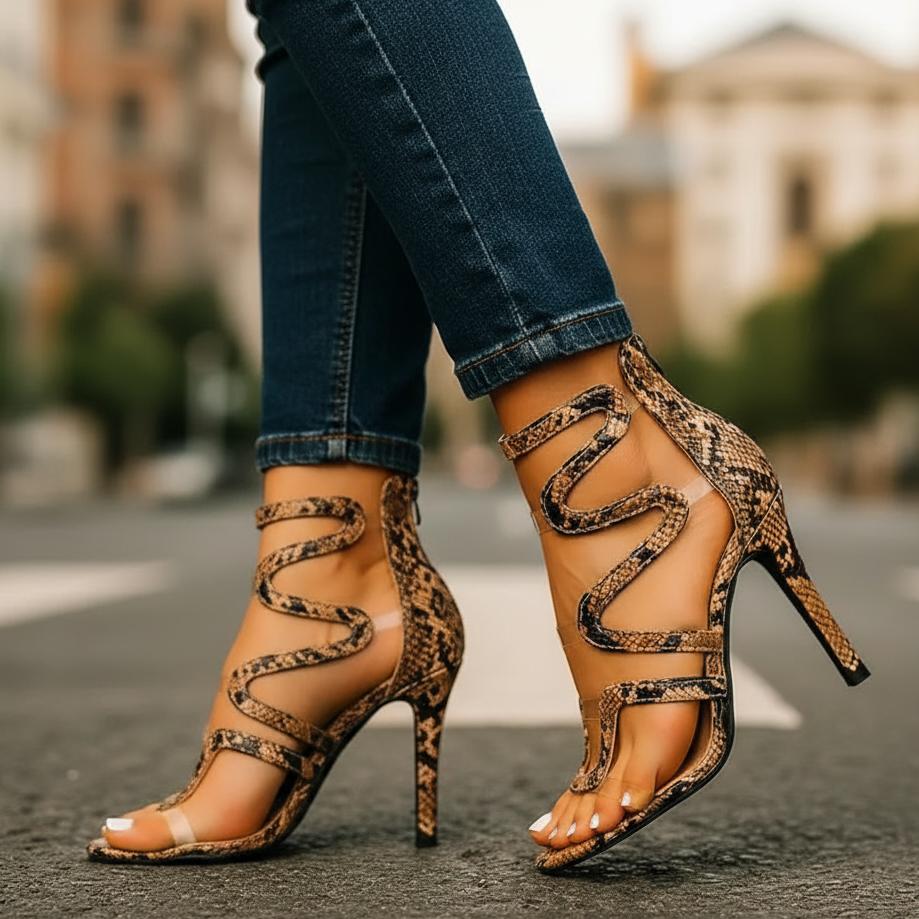 Katy | Women’s Vintage-Inspired Animal Print Heels