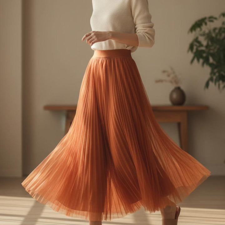 Morgan | Pleated Flowy Skirt