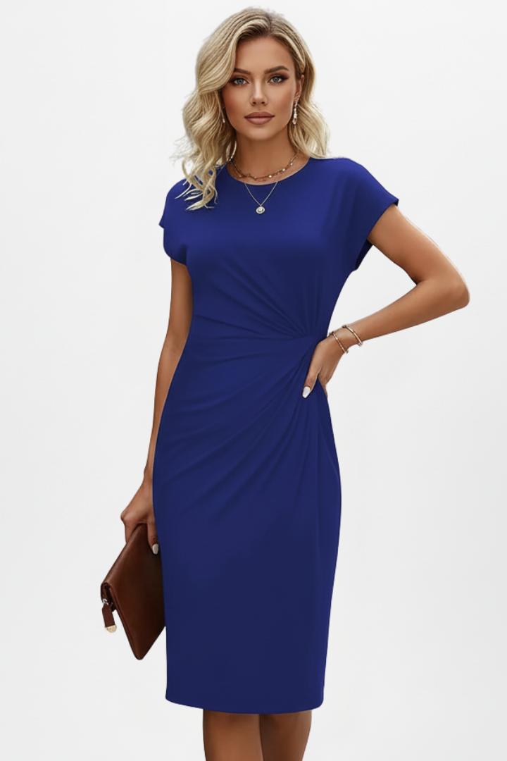 Jovie | Women’s Round Neck Knee-Length Dress