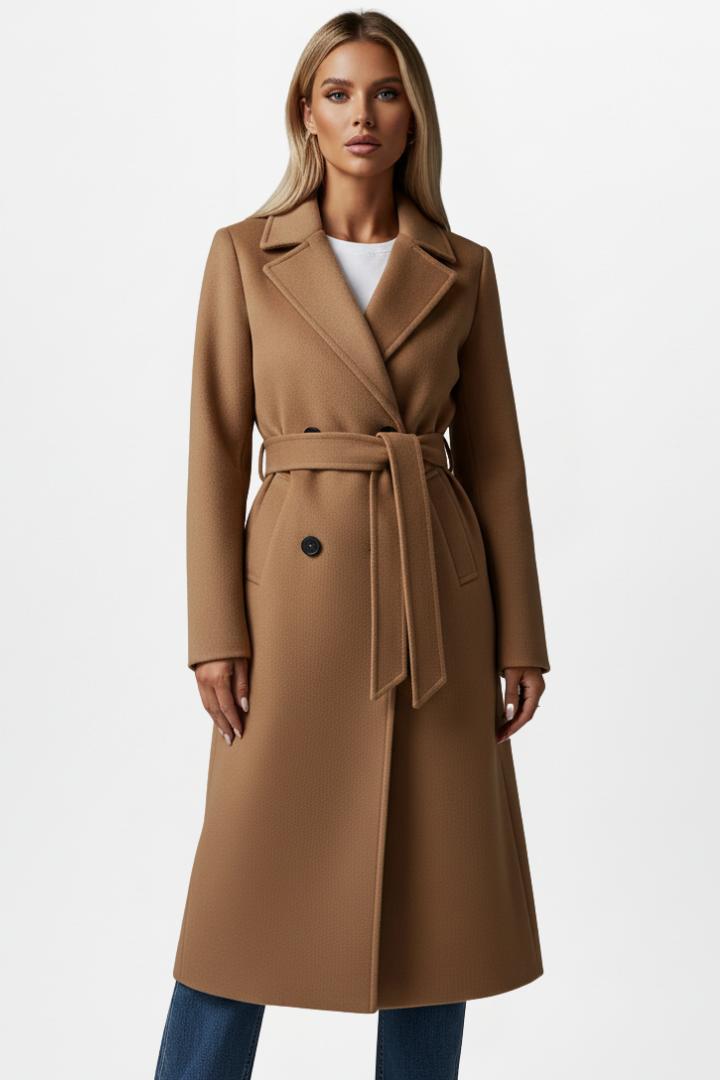 Rowena | Women’s Long Coat with Belt