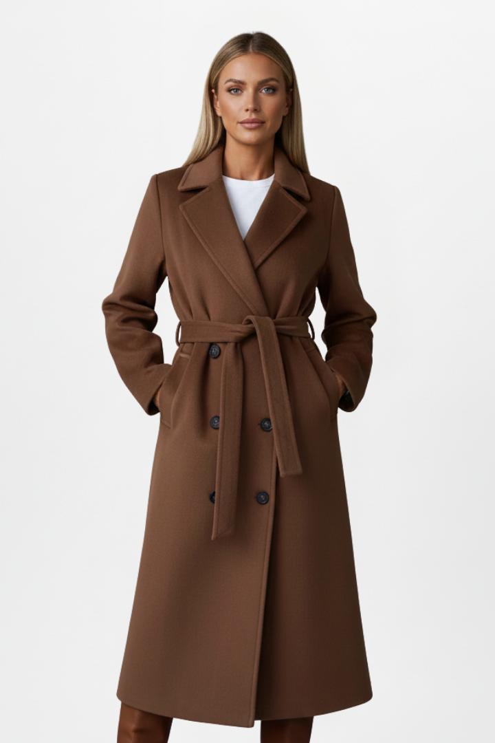 Rowena | Women’s Long Coat with Belt