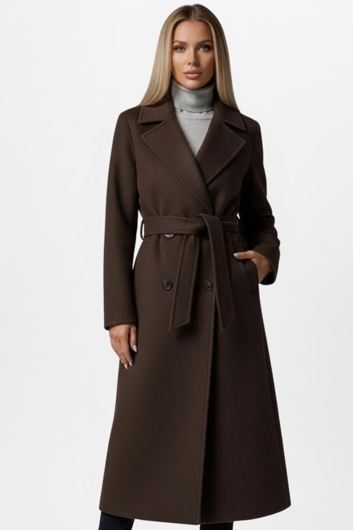 Rowena | Women’s Long Coat with Belt