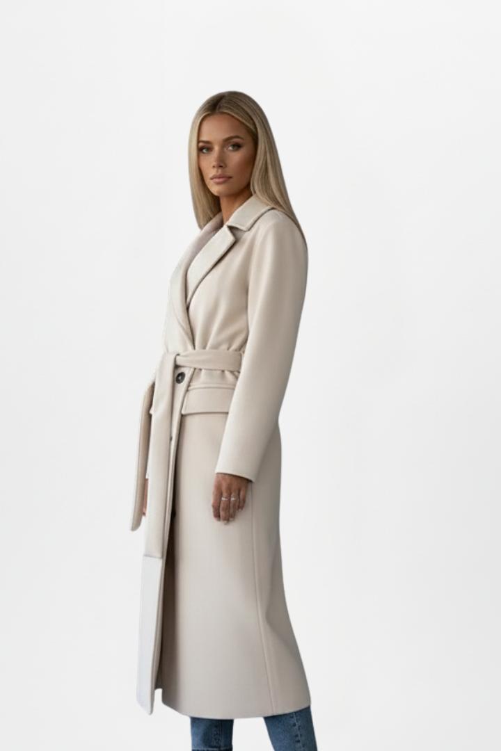 Rowena | Women’s Long Coat with Belt