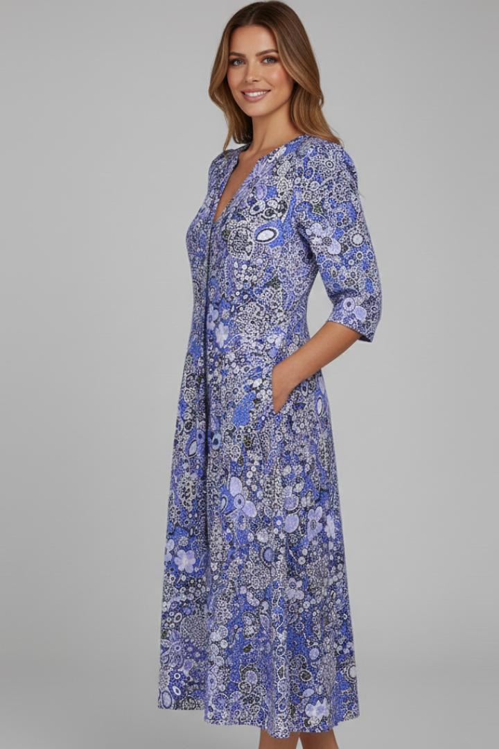 Keely | Women’s Quarter Sleeve Midi Dress
