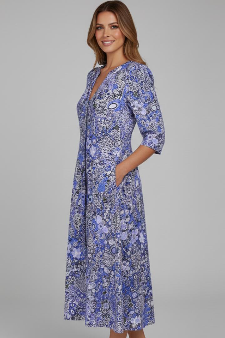 Keely | Women’s Quarter Sleeve Midi Dress