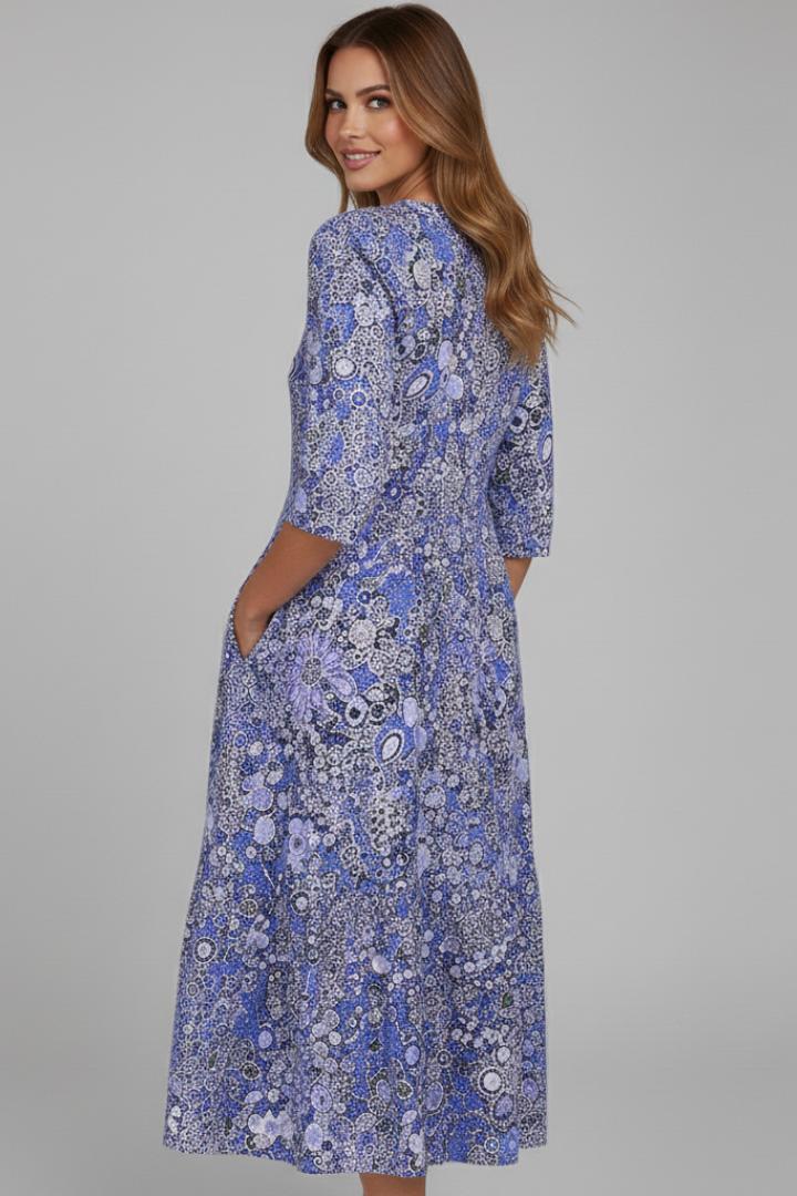 Keely | Women’s Quarter Sleeve Midi Dress