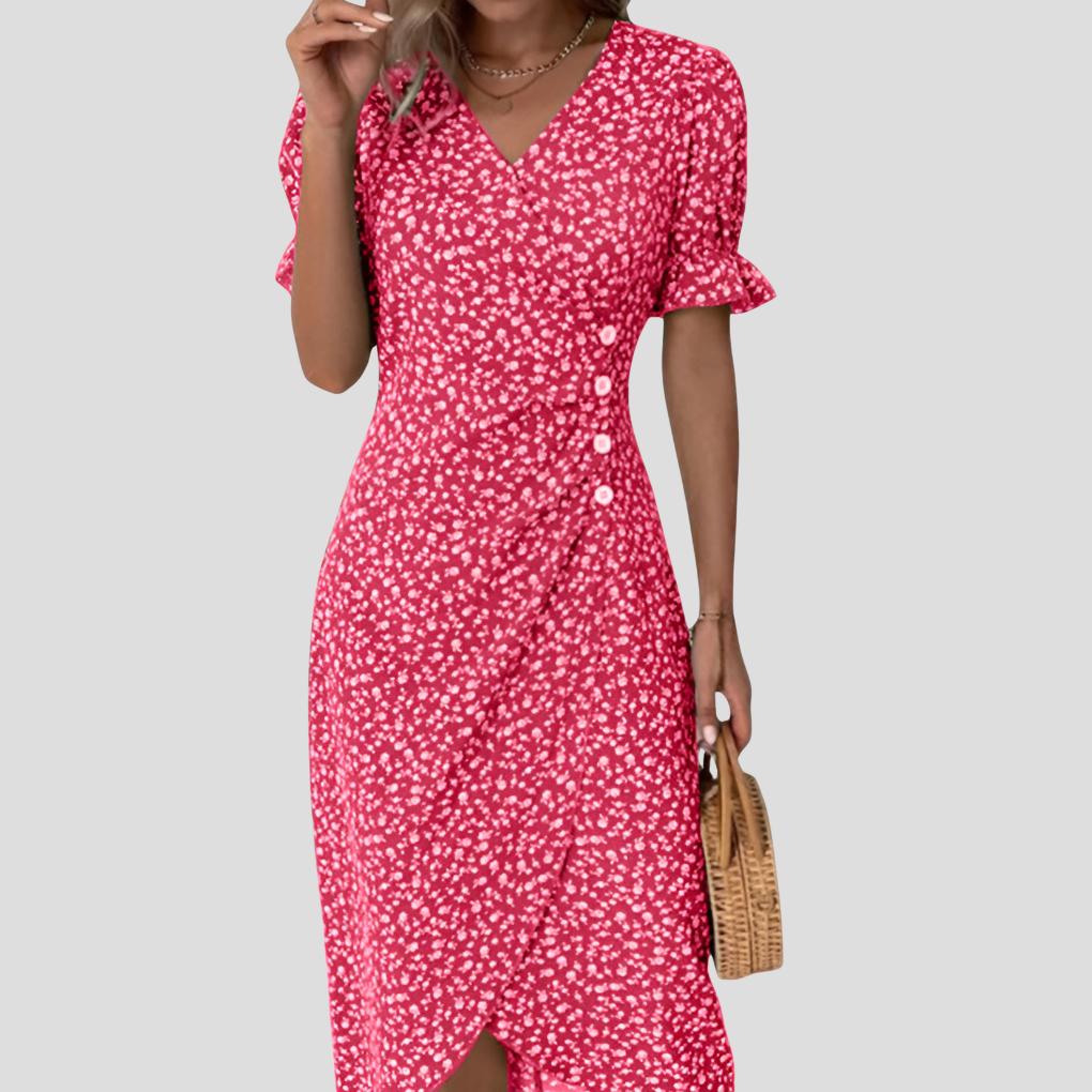 Julia | Women’s Elegant Floral Midi Dress