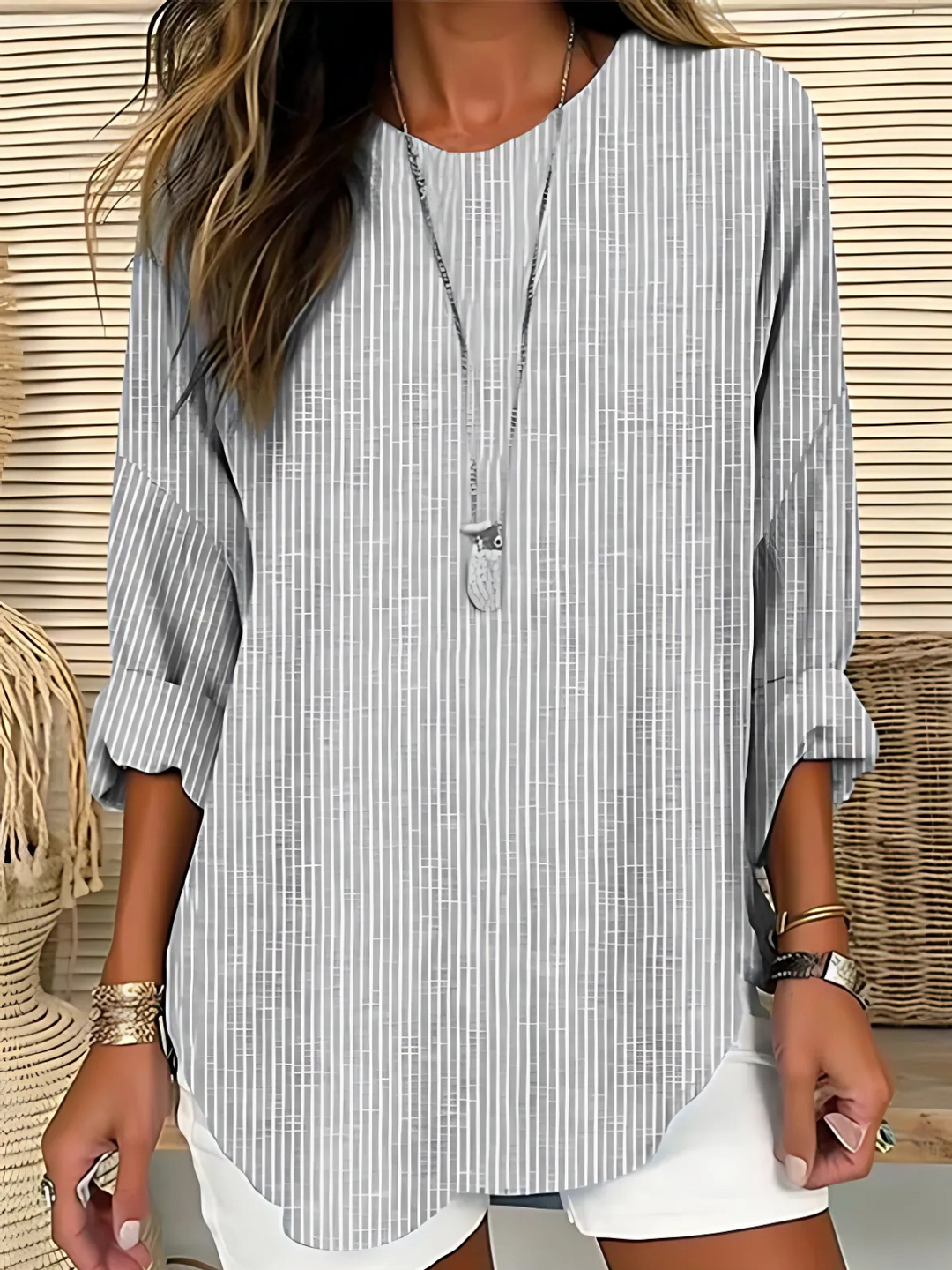 Yasmin | Lightweight Striped Top