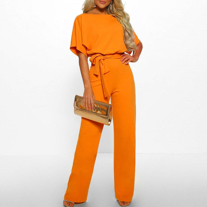 Madison | Women's Elegant Belted Jumpsuit