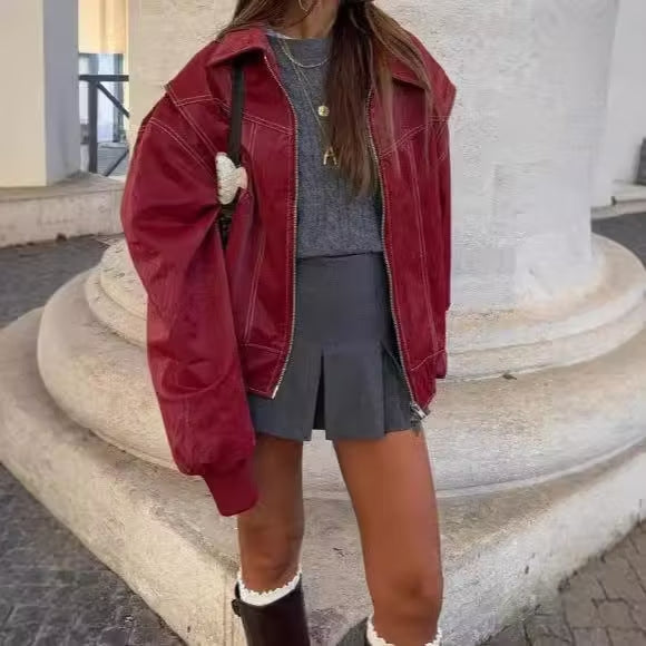 Isabella | Women's Oversized Bomber Jacket