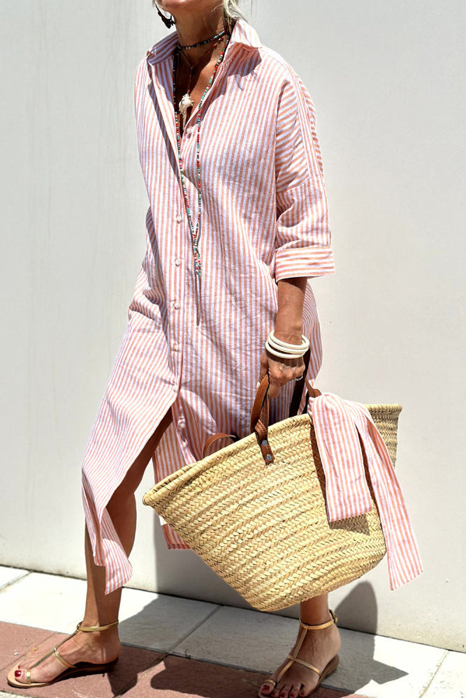 Faith | Striped Shirt Dress