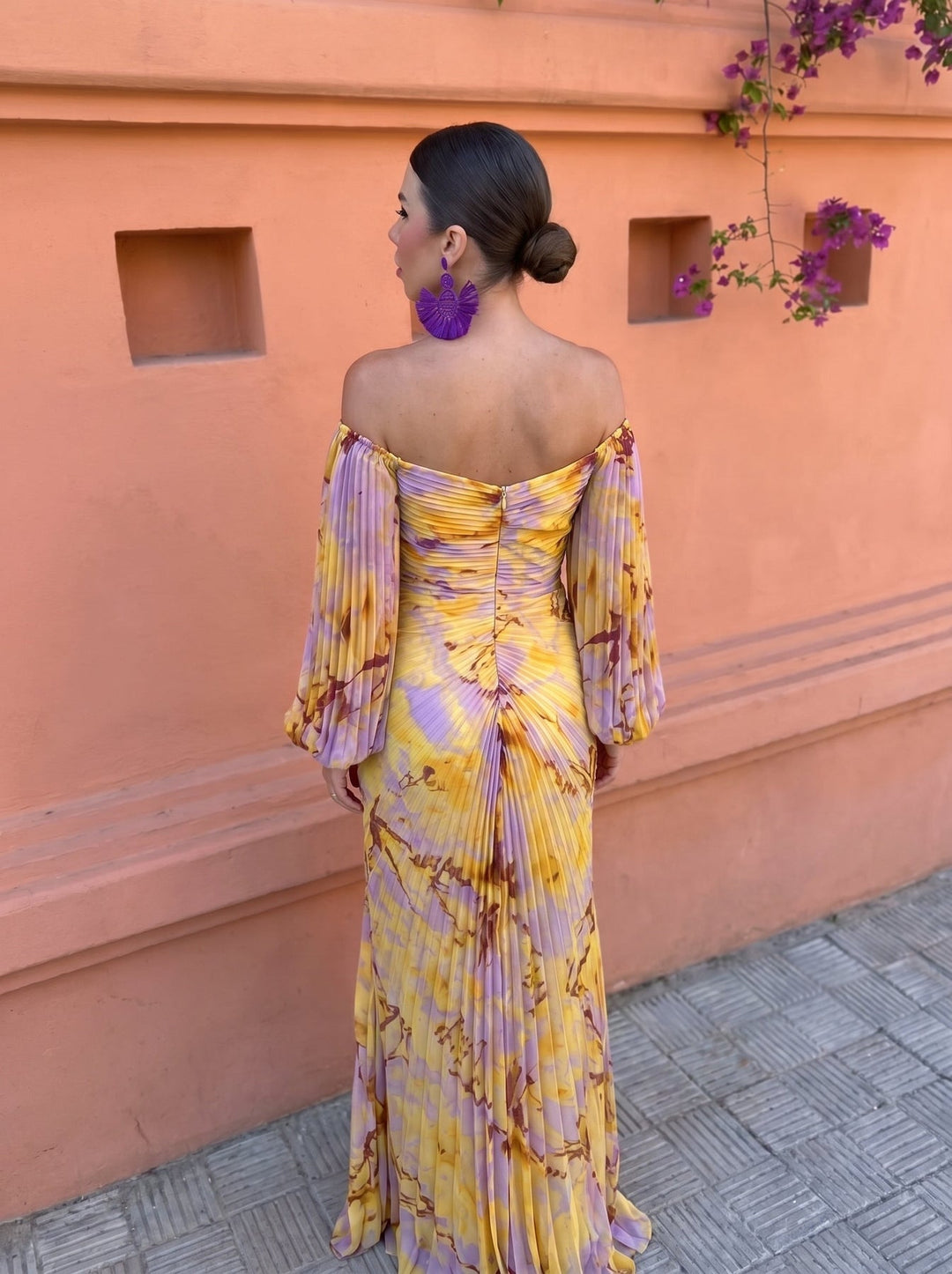 Ruth | Embellished Pleated Maxi Dress