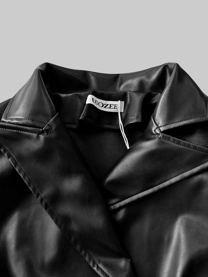 Anastasia | Women's Peplum Leather Jacket