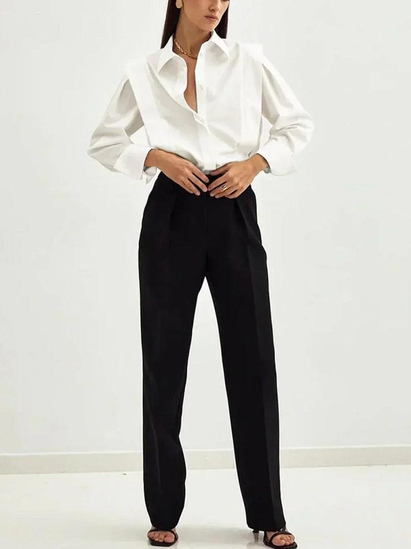 Emma | Women’s Cotton Button-Up Longsleeve Shirt
