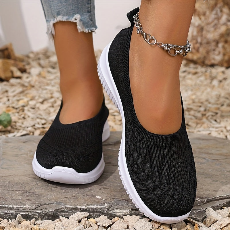 Nadia | Knit Upper Closed Toe Shoes