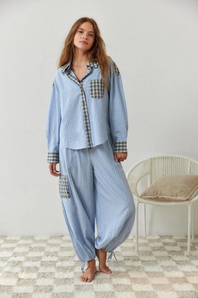 Greta | Two-Piece Soft and Stretchy Cotton Pajama Set