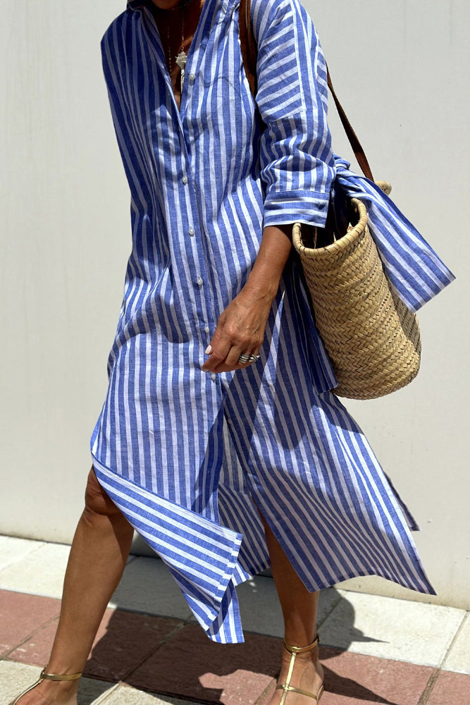 Faith | Striped Shirt Dress