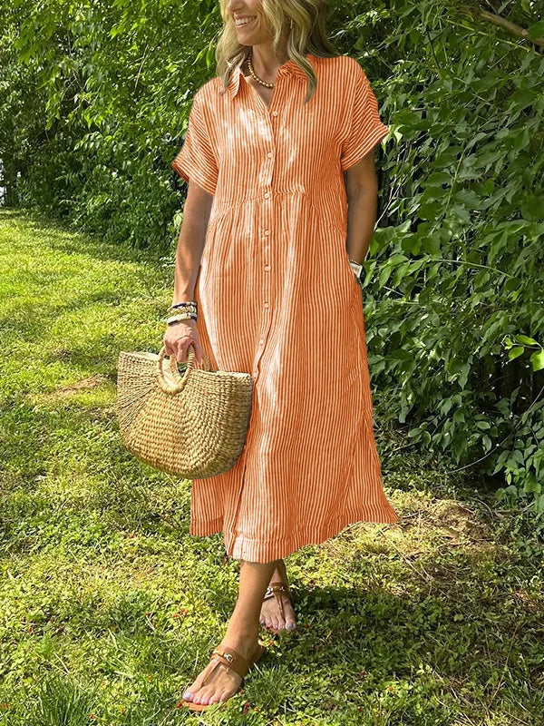 Brooklyn | Women’s Striped Shirt Dress