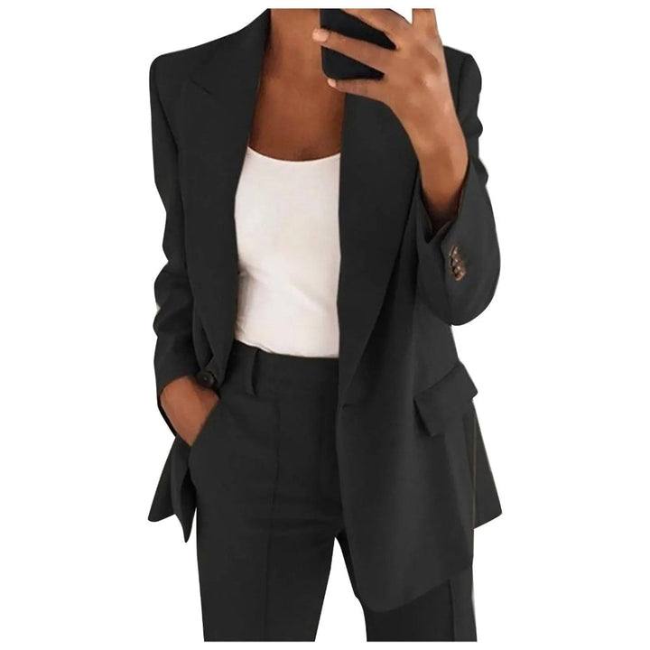 Hallie | Women's Solid Color Blazer and Pants Set