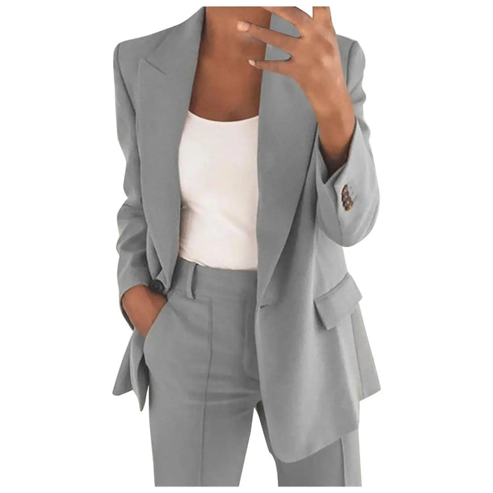 Hallie | Women's Solid Color Blazer and Pants Set