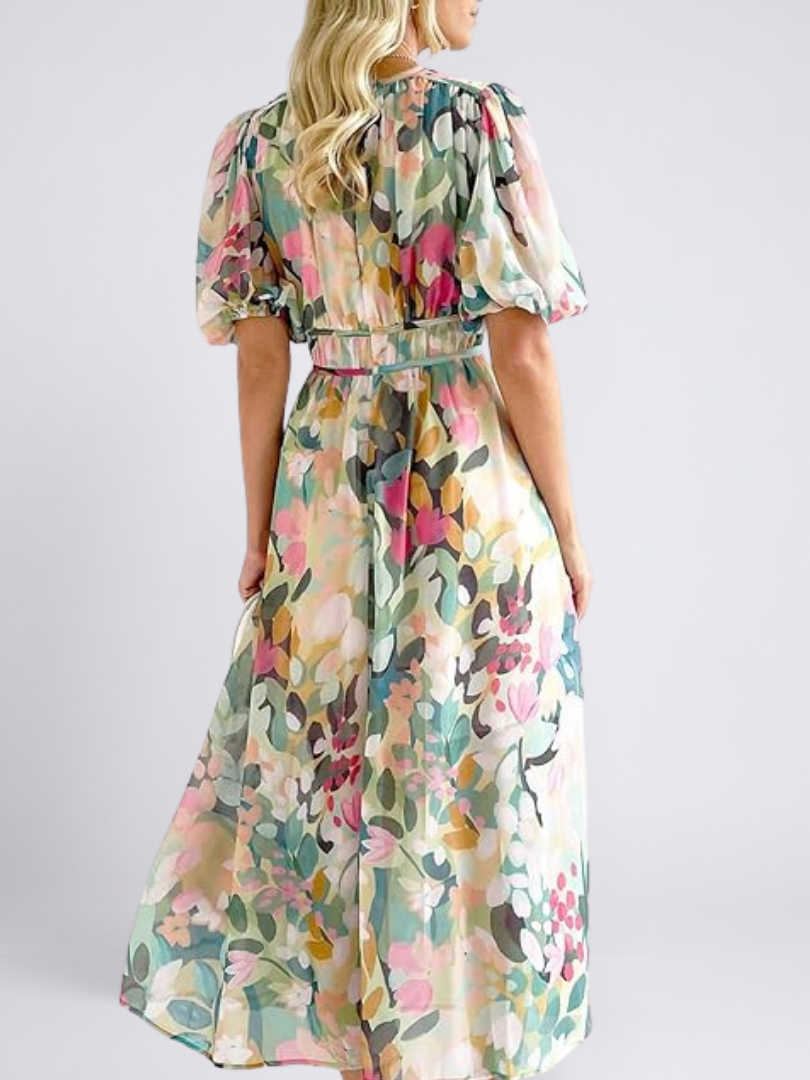 Waverly | Women's Watercolor Floral Maxi Dress