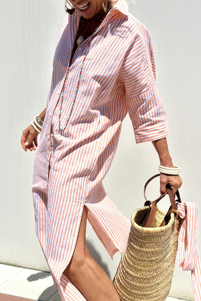 Faith | Striped Shirt Dress