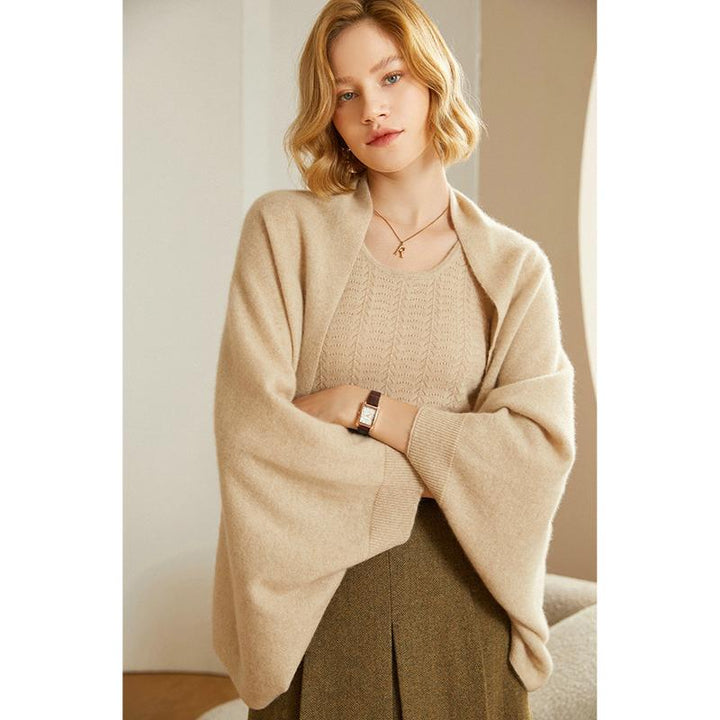 Riley | Women’s Soft Knit Cardigan and Shawl Set