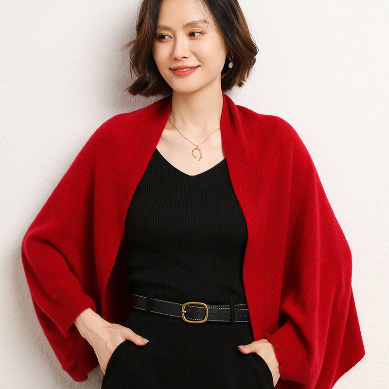 Riley | Women’s Soft Knit Cardigan and Shawl Set