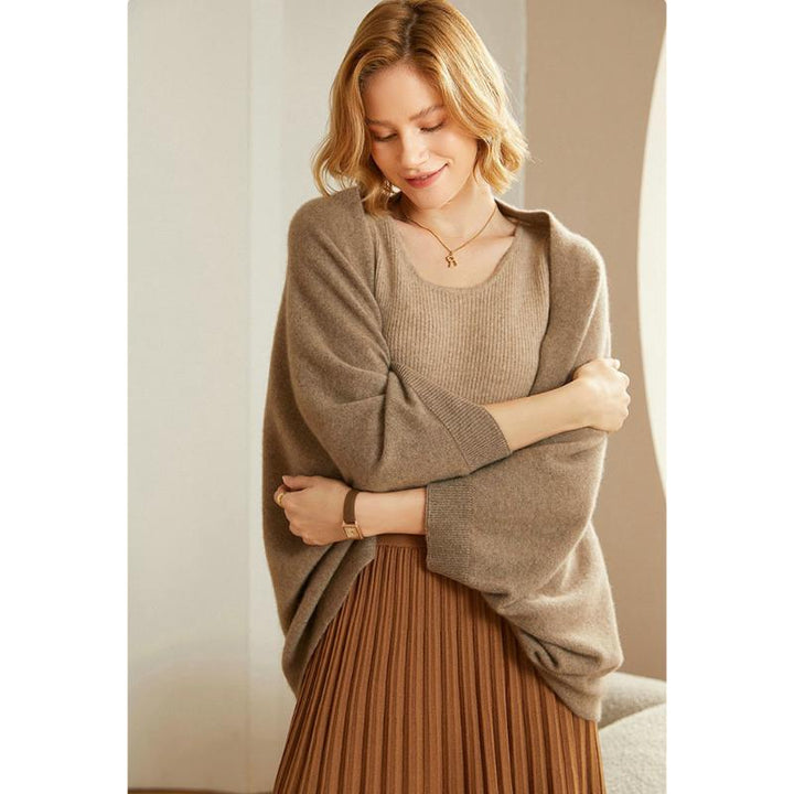 Riley | Women’s Soft Knit Cardigan and Shawl Set