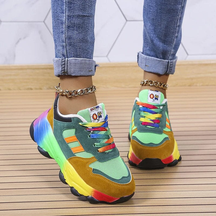 Cora | Ergonomic Rainbow Sneakers