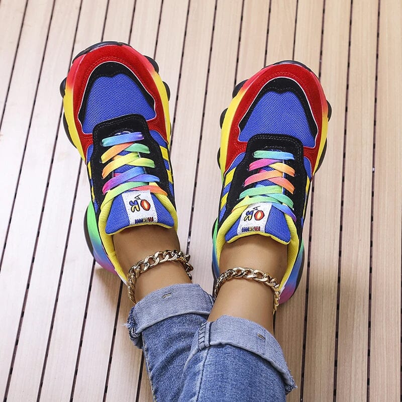 Cora | Ergonomic Rainbow Sneakers