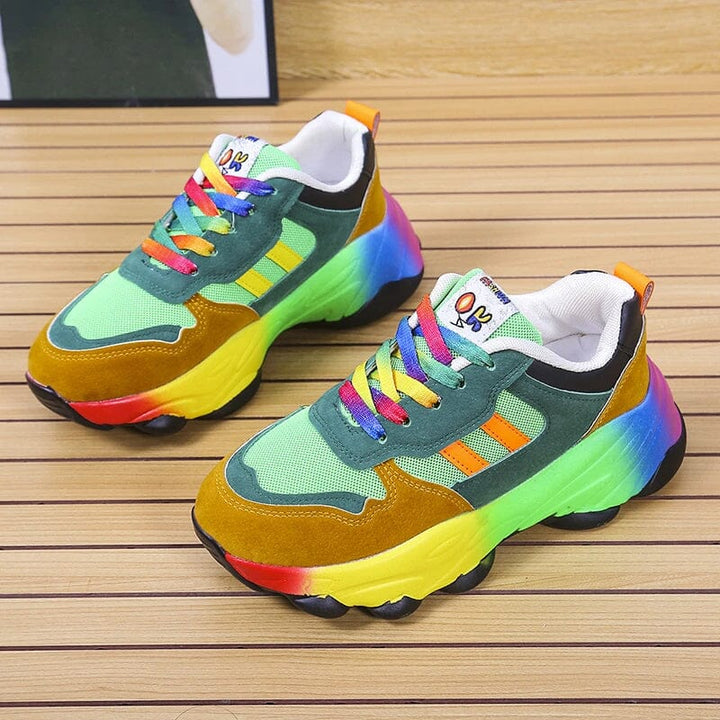 Cora | Ergonomic Rainbow Sneakers