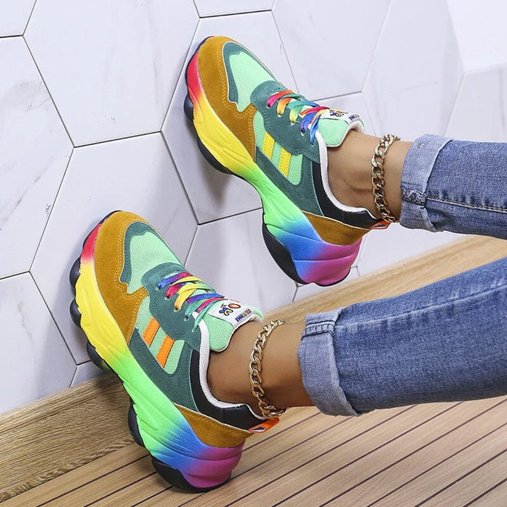 Cora | Ergonomic Rainbow Sneakers