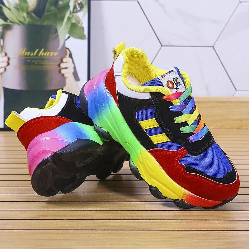 Cora | Ergonomic Rainbow Sneakers