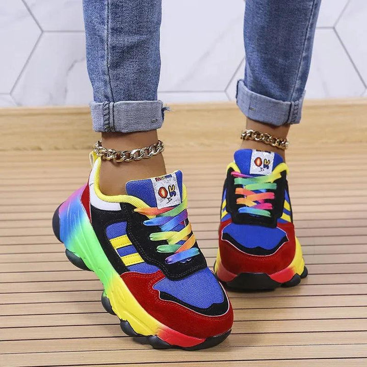 Cora | Ergonomic Rainbow Sneakers